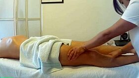 real asian massage in uniform... happy endin' surprise!