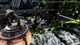 Futa on female chaconne sucks off aya deepthroat in public outdoor blowjob.