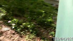 Sabrina Banks, A Barely Legal Teen, Fucks Doggystyle For Cash