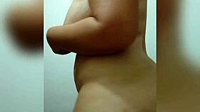 latina with natural tits enjoys a relaxing solo session