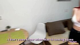 He didn't pay me back, so i fucked his girlfriend hard with big cock