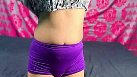 Horny Indian housewife bent over in doggystyle, her shaved pussy craving sex?