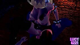 Luigi gets intense oral orgasm from bowser's wife.