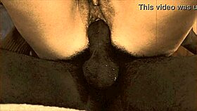 Vintage contrast: white cocks in black pussy