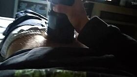 AJ's quick cam masturbation with toys cuts before cumshot.