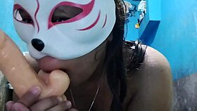 Would You Prefer Sucking A Dildo Or Real Cocks? Asian Solo Fun.