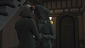 playing dishonored in sims 4 with gay sex and anal fun