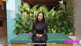 Big Ass Brazilian POV Interview Turns Perverted