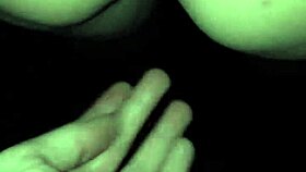 Amateur couple fucks in public parking, pussy exposed outdoors