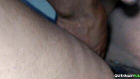 he's always so excited when he sees my wet ebony pussy!