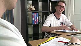 Oh man, these gay students are fucking anal while the teacher's away, it's so intense!