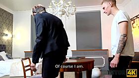 yo, this prankster hid the tutor’s glasses and banged the mature cougar