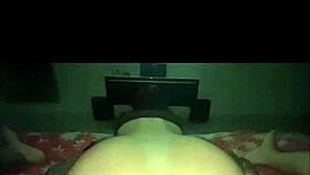 Innocent wife takes anal creampie