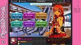 Exploring the female character in HuniePop walkthrough