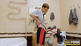 busty girl scolds stepbro before tempting him into taboo sex, feeling the emotions