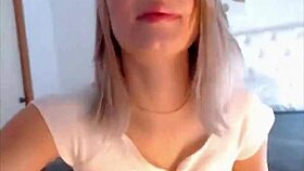 She says, 'Watch me masturbate my big tits and ass.'