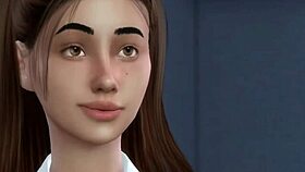 The stepdaughter discovers her parents having sex and joins in.