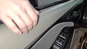 Unprotected public sex in car with blowjob!