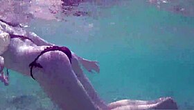 Incredible! Public Exhibitionist German Teen 18+ VeronikaVonk Flashes Big Boobs By The Sea!