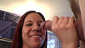 misty haze - draining this big cock with my mouth