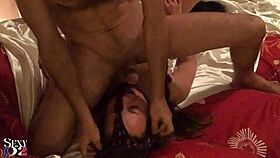 french amateur gets pussy and ass licked, ends with facial cumshot