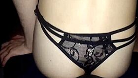 We fuck my girlfriend so hard that creampie leaks from her vagina