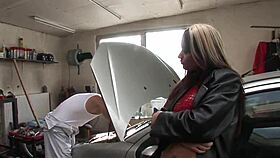 Regina Pays the Mechanic with Her Tight Latina Ass for Repairs