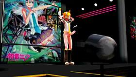 MMD character goes bananas with erotic banana play