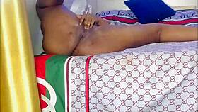 nasty pearl1 fucked her slimy holes at home