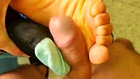 Fucking Cute Latina Teen's Feet And Cumming In Her Socks!