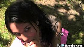 Relaxing university girls outdoors with sex, de-stressing in the sun 🌞.