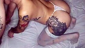 chica angelical sucking my cock while twerking, then i cum in her ass