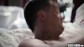 Caught that petite blonde teen in nasty 3some blowjob?