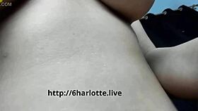 Big ass blonde show her wet camel toe 6harlotte live