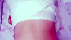 Young 18+ girl coaxed home for quickie pussy riding and handjob on monster cock.