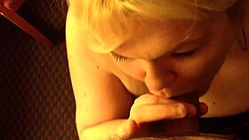 jenna jaymes on her knees giving pov blowjob to big cock