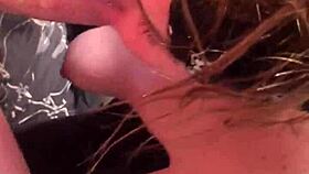 Queenlaroyale Sucks Her Lover's Monster Cock in Intense Blowjob Session