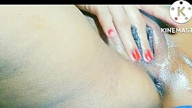 slow motion penetration with riding and creampie action