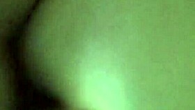 Girl moans loudly while taking a monster cock in her ass.