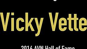 Chesty Vicky Vette works her lover's cock with skilled hands and mouth