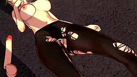 3d hentai with big ass and tits sex in riding action