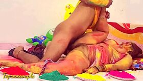 Intense Passion With Widow Bhabhi On Holi