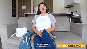 Can you handle this huge tits latina's deepthroat on big cock?