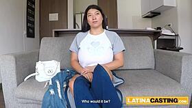 Can you handle this huge tits latina's deepthroat on big cock?