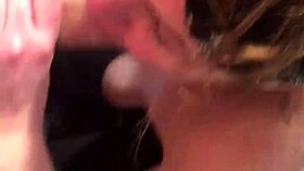 Queenlaroyale Sucks Her Lover's Monster Cock in Intense Blowjob Session