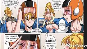 Beautiful otaku with big tits gets a huge cock in her tasty pussy 😍. Anime hentai style action