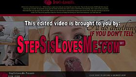 teen brunette stepsister in POV