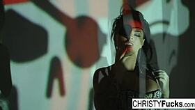 sexy christy mack feels her ass and pussy