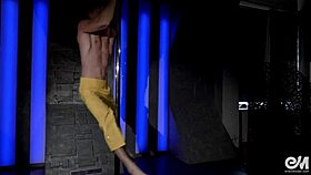i watched this sexy gay guy strip and dance acrobatically on the pole