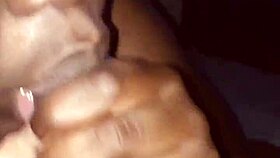 this slut is sucking my big black cock so ohso good with deepthroat action